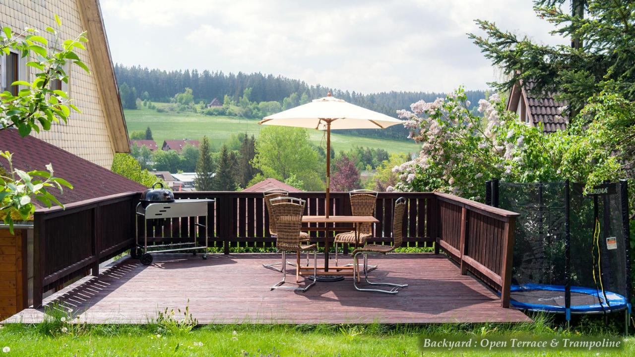 Entire House In Schwarzwald With Mountain View, Private Sauna, Gym, Garden And Terraces Unterkirnach Exterior photo
